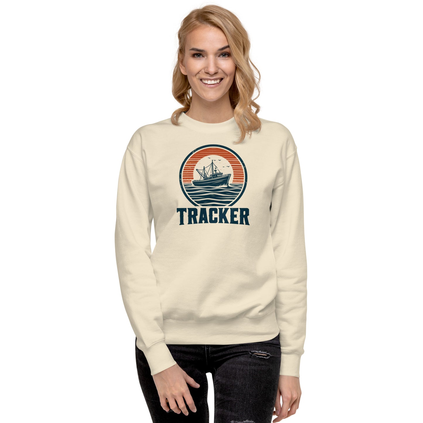 Sweatshirt premium unisexe - Tracker Fishing Boat