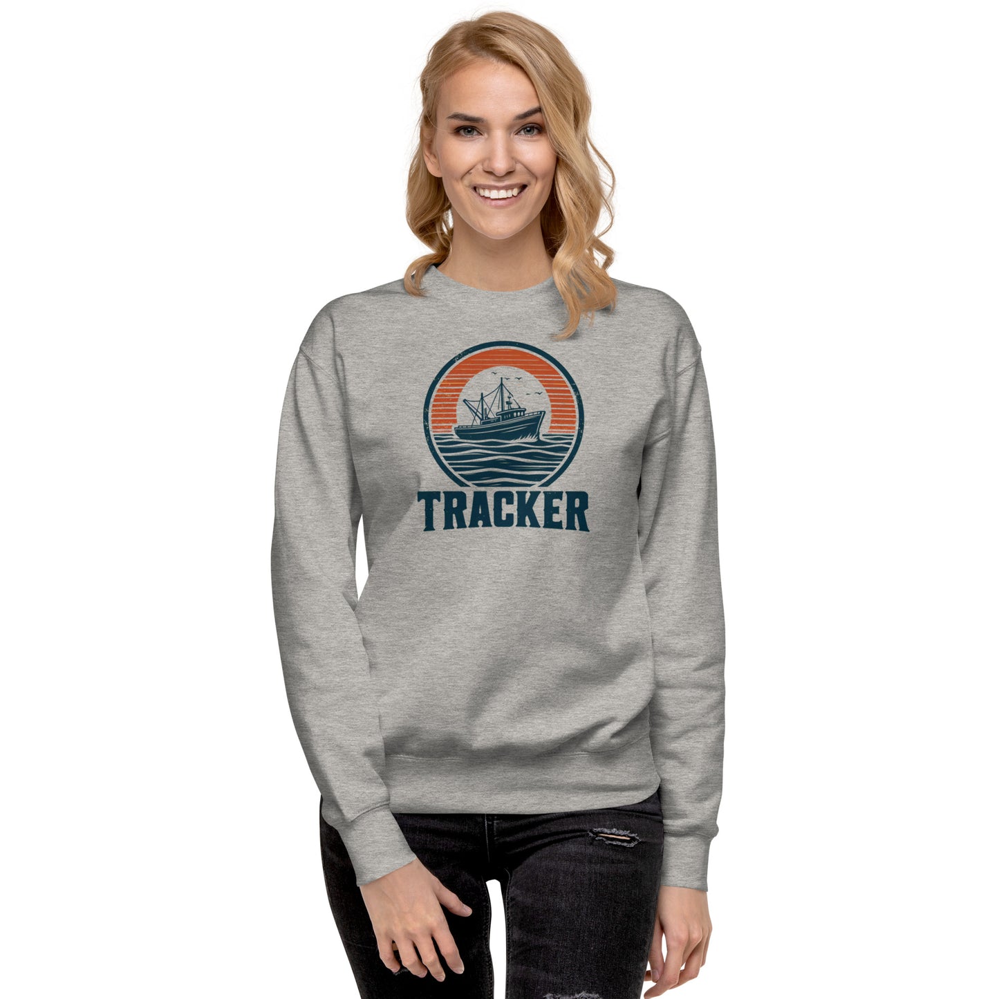 Sweatshirt premium unisexe - Tracker Fishing Boat
