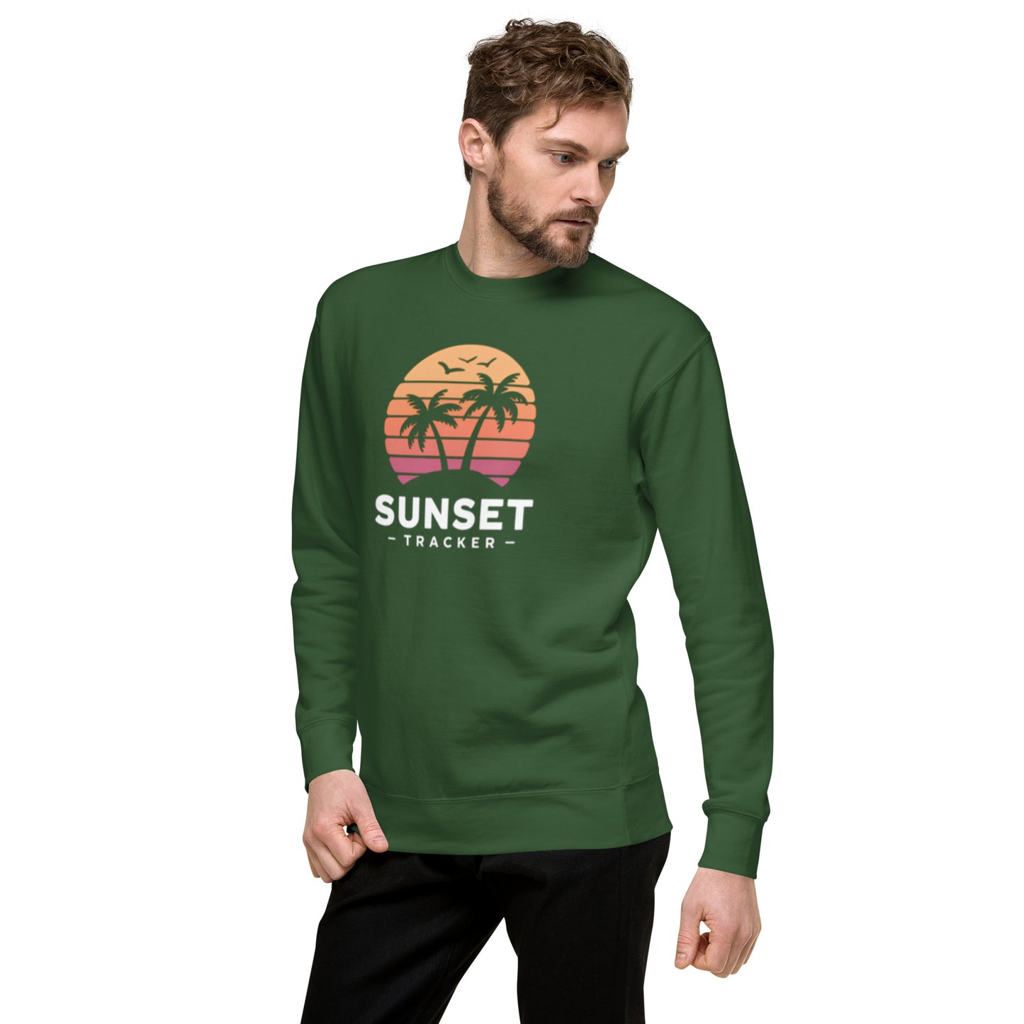 Sweatshirt premium unisexe - Tracker Sunset