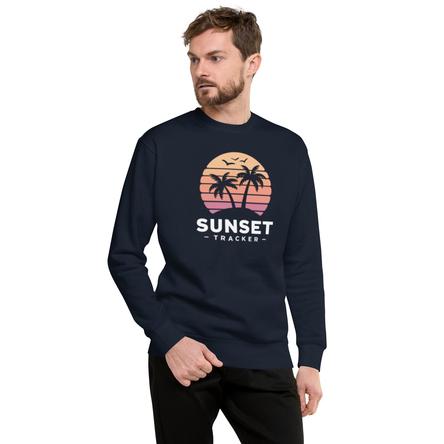 Sweatshirt premium unisexe - Tracker Sunset