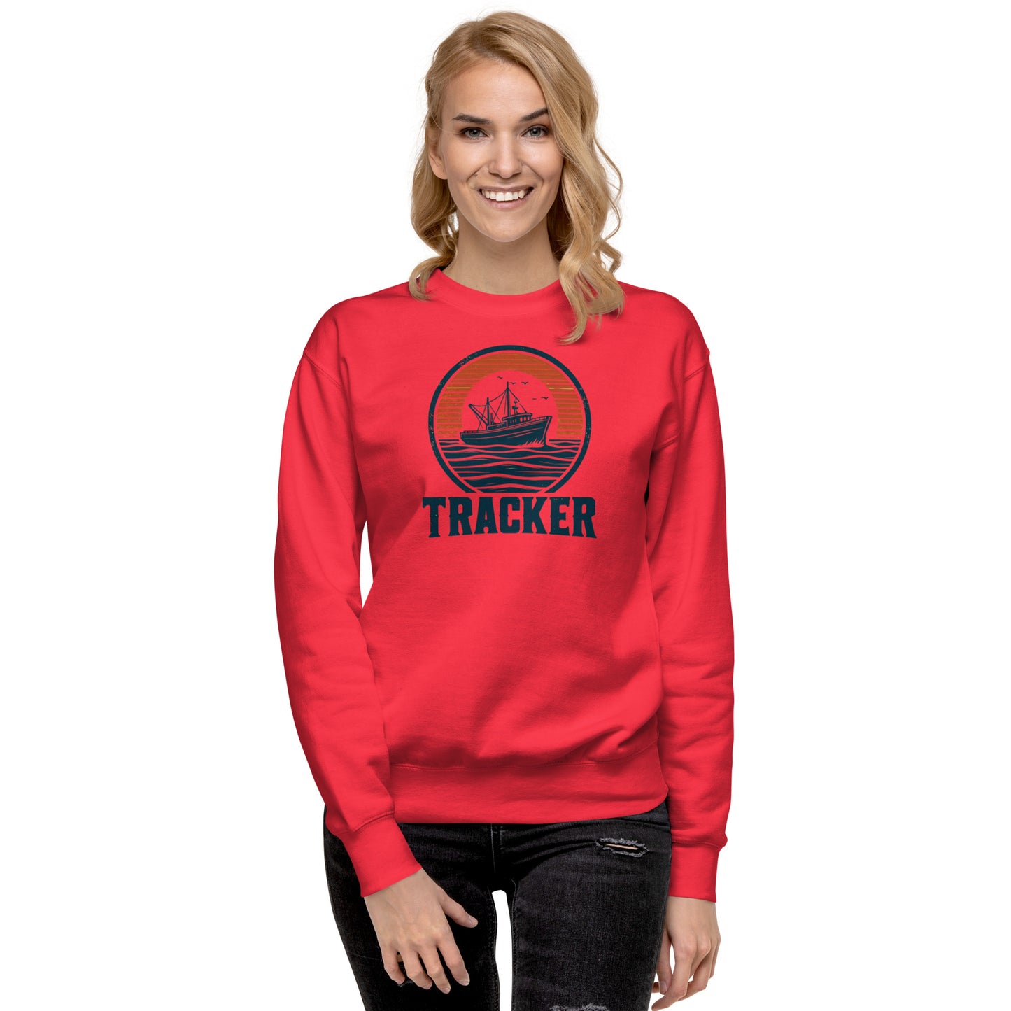 Sweatshirt premium unisexe - Tracker Fishing Boat