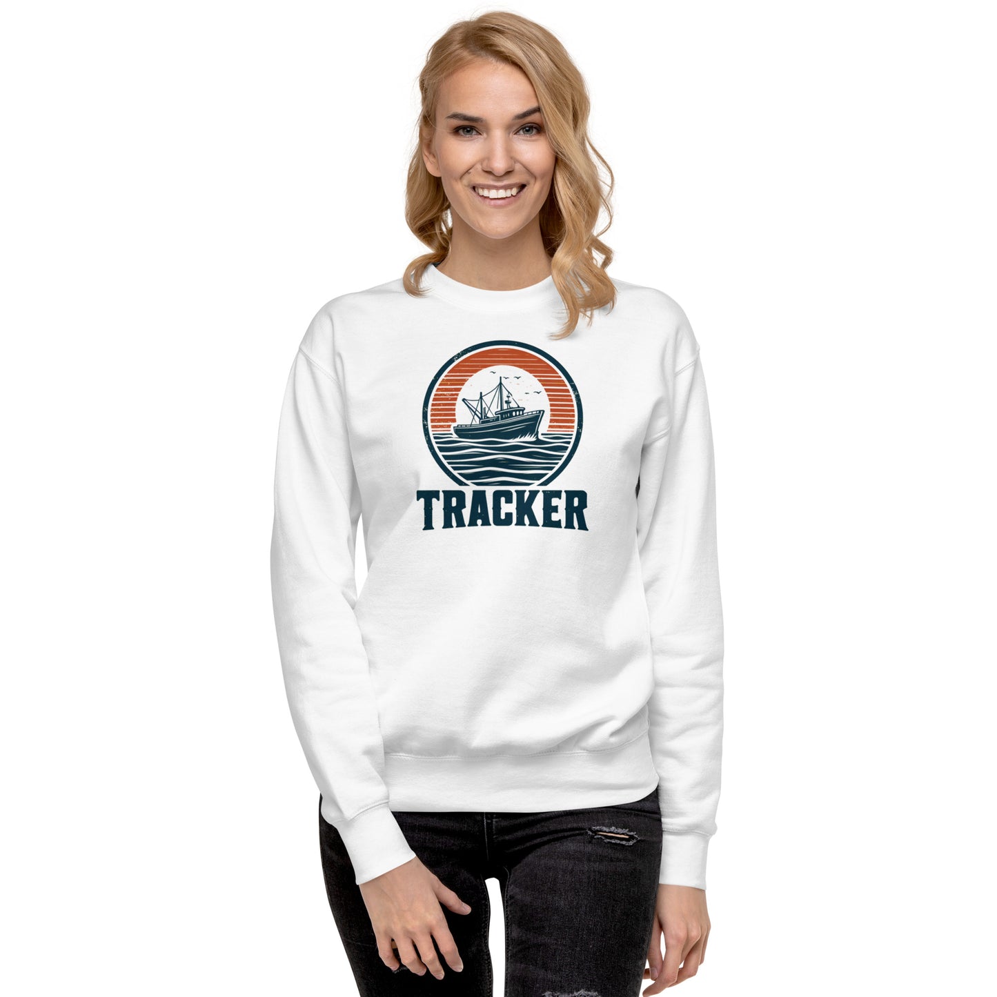 Sweatshirt premium unisexe - Tracker Fishing Boat